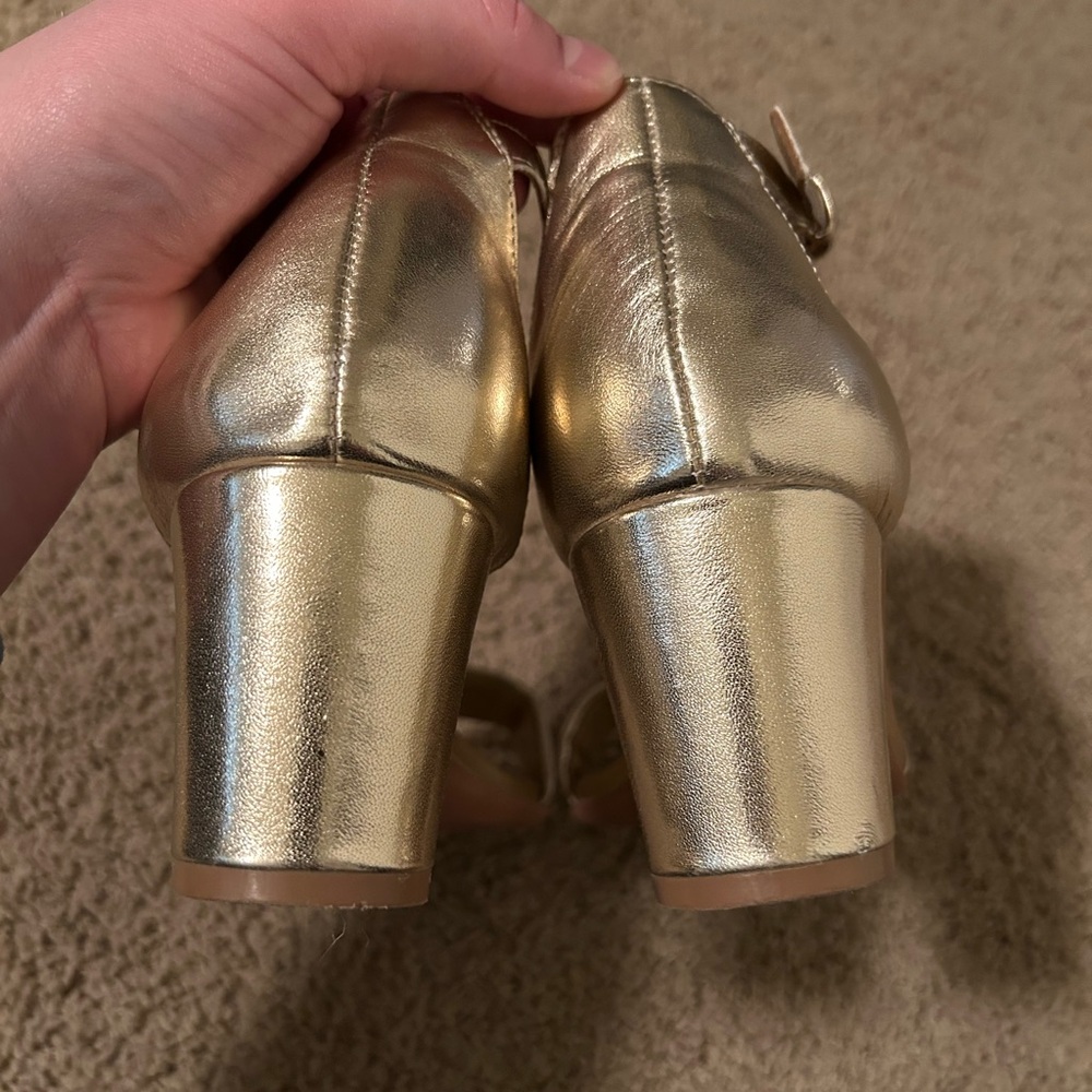 Naturalizer Vera Gold Heeled Sandals - Picture 3 of 4
